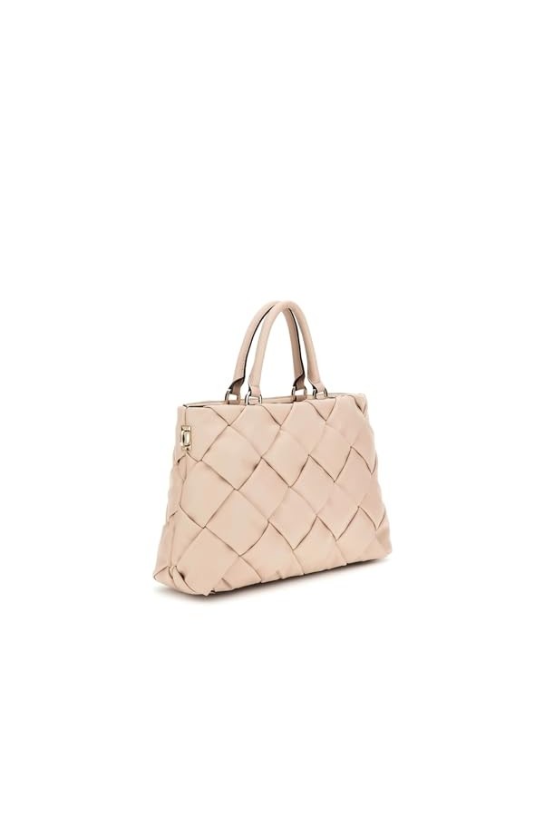 Guess Zaina Petite Amie Cartable, Sacoche, poignées supérieures Femme, Stone, Taille Unique