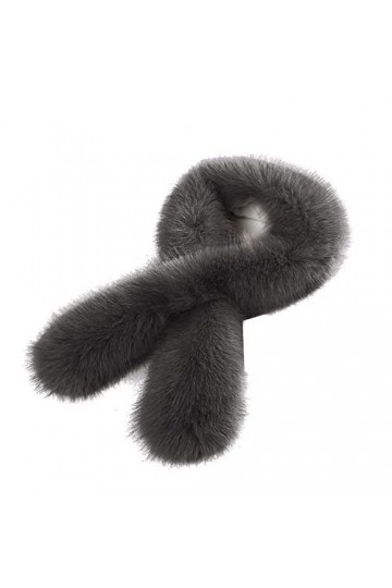 URFEDA Foulard en Fausse Fourrure, Femme Hiver Chaud Echarpe Renard Foulard dhiver Automne Long Épaissir Foulard en Peluche 