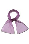 sourcing map Femme Transparent Maigre Organza Écharpe Solid Summer Bandana Couleur Cheveaux Ceinture Attache Violet 90x15cm/3