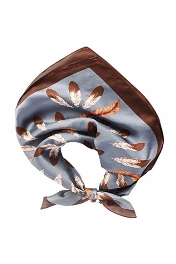 FAIRYGATE Écharpe carrée en soie mélangée pour femme Bandanas Spécial Dsign Cheveux Bandeau Mouchoir Echarpe Carré Multi-moti