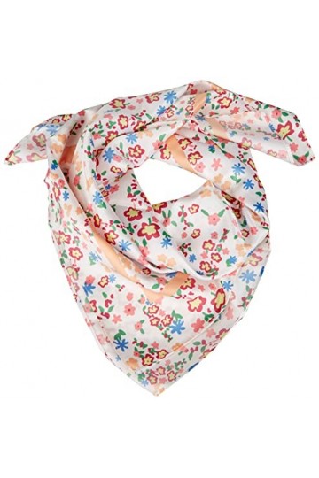 Pieces PCSAIRA Square Scarf BC Écharpe, Cloud Dancer/AOP:Flower AOP, Taille Unique Femme