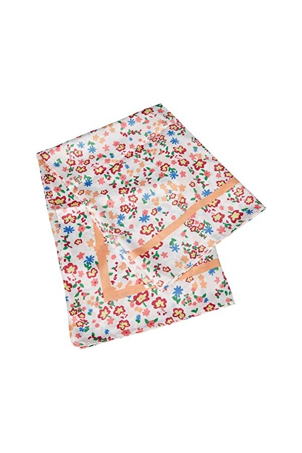 Pieces PCSAIRA Square Scarf BC Écharpe, Cloud Dancer/AOP:Flower AOP, Taille Unique Femme