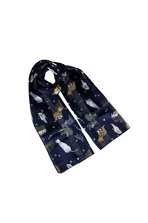 Number1Gifts - Echarpe - Femme - Noir - Taille unique