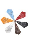 Bandanas Foulards Accessoire 6 pcs Bandanas Mouchoir Unisexe,Bandeau de Cheveux,Echarpe de Cou, Foulards en Coton Rétro Style