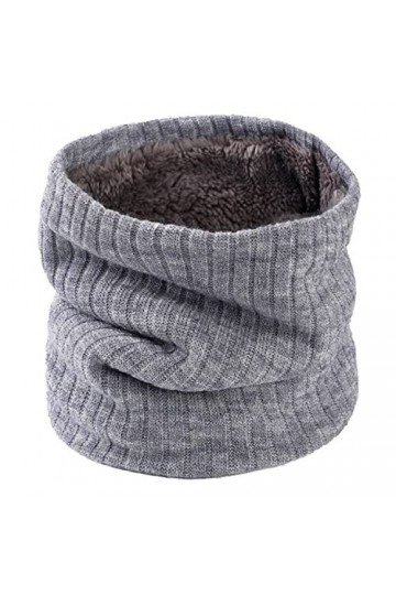 Cache-cou,Tube Écharpe Hiver Tube Écharpe Chaud Écharpe Infinity Scarf Double-couche Cercle de vent Cercle en tricot couvre c