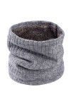 Cache-cou,Tube Écharpe Hiver Tube Écharpe Chaud Écharpe Infinity Scarf Double-couche Cercle de vent Cercle en tricot couvre c