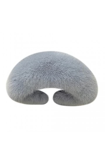 Uposao Col en Fourrure pour Femmes Écharpe à Col en Fourrure Chaud Hiver, Echarpe Fausse Fourrure De Dames 73Cm Châle Col en 