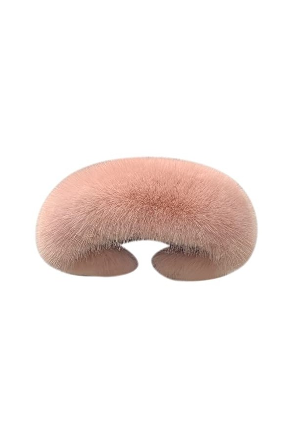 Uposao Col en Fourrure pour Femmes Écharpe à Col en Fourrure Chaud Hiver, Echarpe Fausse Fourrure De Dames 73Cm Châle Col en 