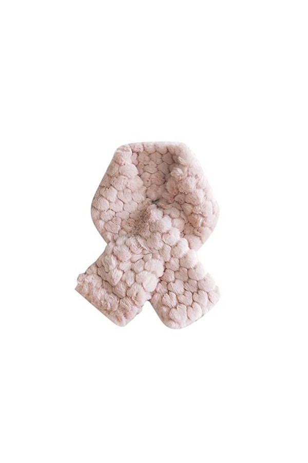 Surakey Echarpe Hiver Femme,Col Fausse Fourrure Femmes Hiver Dames Echarpe Etoles Châle,Écharpe en Peluche Chaude et Détachab