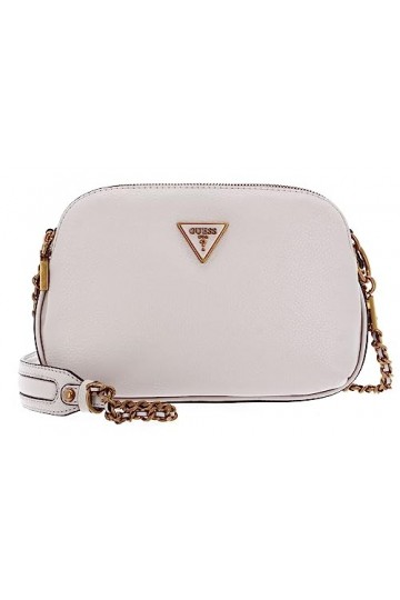 GUESS Becci Girlfriend Double Zip Crossbody Bag Seashell