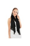 Shawl Factory Heidi - Écharpe En Mousseline De Femme - Léger Comme Une Plume - Foulard Femme Élégante En Chiffon – Châle Faci
