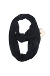 MeiPing Écharpe Infinity avec 1 poches zippées - Foulards de voyage cachés secrets pour filles femmes hommes