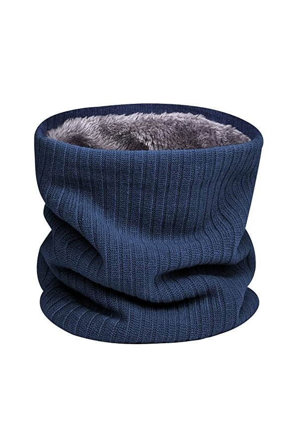 Yuson Girl Écharpe Femme et Homme Tour de Cou Chaud Tricot Hiver écharpe Coupe-Vent Ski Élastique Épais Doux Doublure Polaire