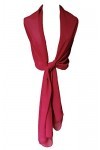Topmode Etole écharpe femme en mousseline polyester 200cm x 70cm, Bordeaux 