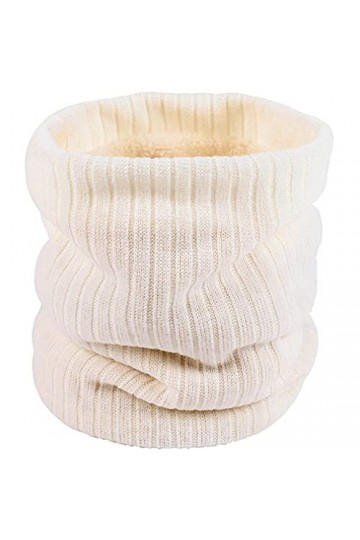 Cozyan Femme Homme Hiver Chaud Tube EcharpesTricot Cache-Cou Tricoté Homme et Femme Écharpe Infinie De Tube Doublée En Polair