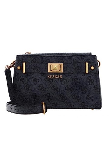 GUESS Aieta Society Crossbody Bag Coal Logo