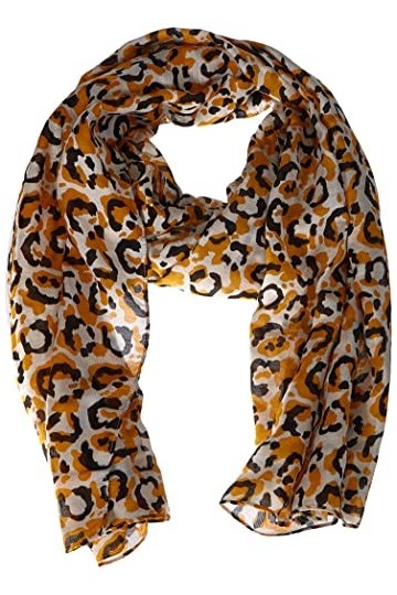 PIECES PCAVONJA Long Scarf Box BC Écharpe, Artisans Gold/AOP:Leo, Taille Unique Femme