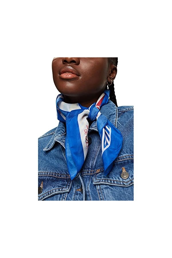 ESPRIT 013ea1q301 Écharpe de Mode, Bleu Pastel, Taille Unique Femme