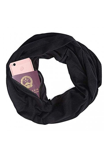 MUXItrade Écharpe portative pour Femme avec écharpe de Poche All Écharpe Travel All Match
