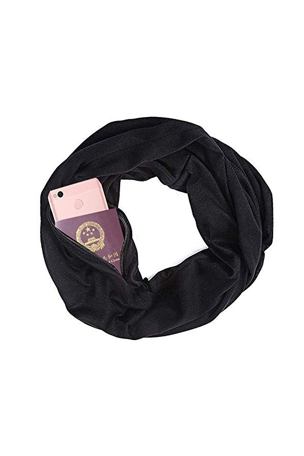 MUXItrade Écharpe portative pour Femme avec écharpe de Poche All Écharpe Travel All Match