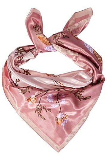 Bellette Femme Fichus et foulards de tête en Soie Foulard Echarpe Bandana Soie Grand Carré Satiné Foulards, Taille unique