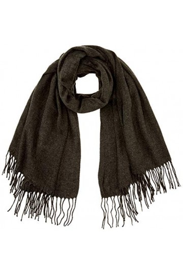 ONLY ONLANNALI Weaved Scarf CC Écharpe, Gris foncé mélangé, Taille Unique Femme