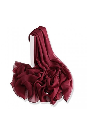 YFZYT Femmes Élégant Motif De Fleur En Mousseline De Soie Style Écharpe Châle, Été Printemps Automne Long Doux Voile Écharpe 