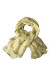 SamHeng Foulard Femme Motif de Hiboux Echarpe Châle Doux Etole Léger Longue Écharpe