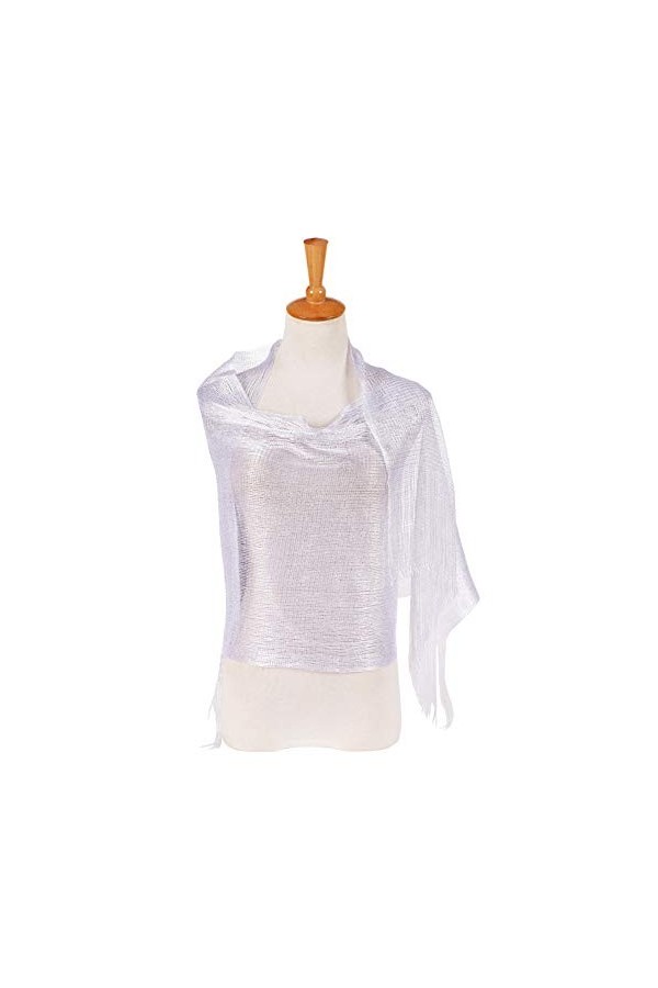 iSpchen Femme Soirée Wrap Étole Châle élégant pour Mariages, fêtes, Demoiselle dhonneur, Bal pour Femme Écharpe Longue Échar