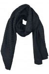 CHILLOUTS Genesis Scarf écharpe dhiver, Black, Einheitsgröße Mixte