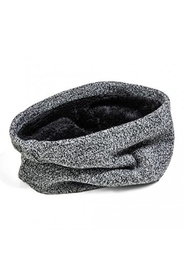 QKURT Cache-cou dhiver pour Homme et Femme, Écharpe Infini en Polaire Épaisse, Cache-cou, Écharpe Circulaire Tricotée Coupe-