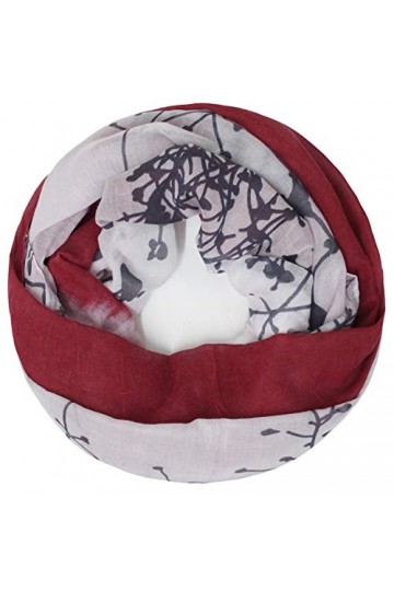 Gloop Écharpe tube pour femme - Couleur unie - Multicolore - Taille unique