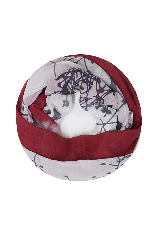 Gloop Écharpe tube pour femme - Couleur unie - Multicolore - Taille unique