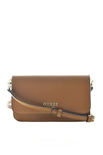 Guess Noelle Xbody Flap Organizer, Sac a bandouliere Womens, Cognac, Taille Unique