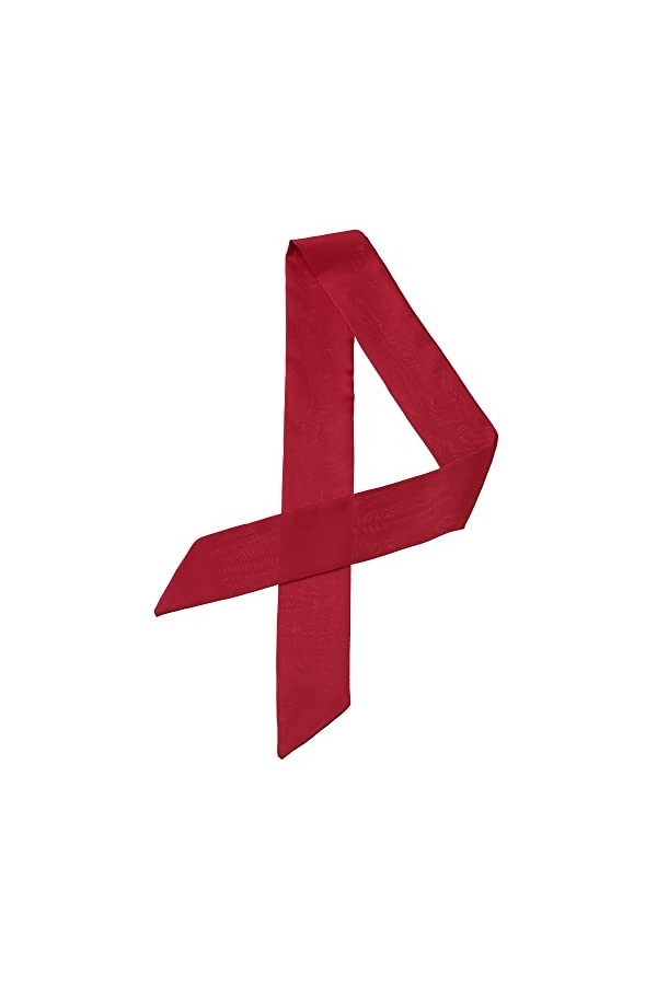 Allegra K Women Skinny Scarf Plain Solid Color Pure Long Scarves Neckerchief Green 90 * 5cm/35.43 * 1.97 inches L*W 