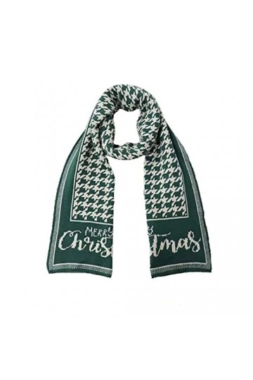 ED-Lumos Longue couverture écharpe de Noël vert tartan chaud écharpes pour lhiver femmes femmes filles cadeaux de Noël, vert