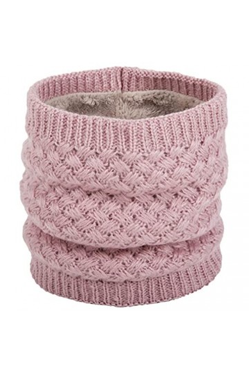 Cache-Cou Tricoté Homme et Femme Hiver Chaud Tube EcharpesTricot Tour De Cou Avec Double Polaire Tube Foulard pour Ski Moto B