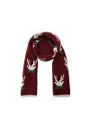 ED-Lumos Longue couverture écharpe de Noël rouge renne chaud Wraps écharpes pour lhiver femmes femmes filles cadeaux de Noël
