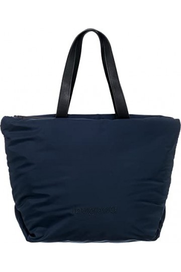 Desigual Bols_Logging Namib, Sac de Courses Femme, Bleu, Taille Unique