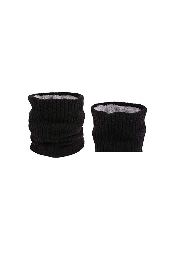 BOBKY Écharpe Femme et Homme Tour de Cou Chaud Tricot Hiver Foulard Unisexe Cache-Cou Tricoté Echarpe pour Ski Moto Bicyclett