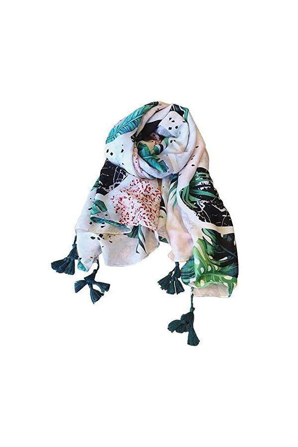 Vellette WLHS Écharpe imprimée léopard, acrylique