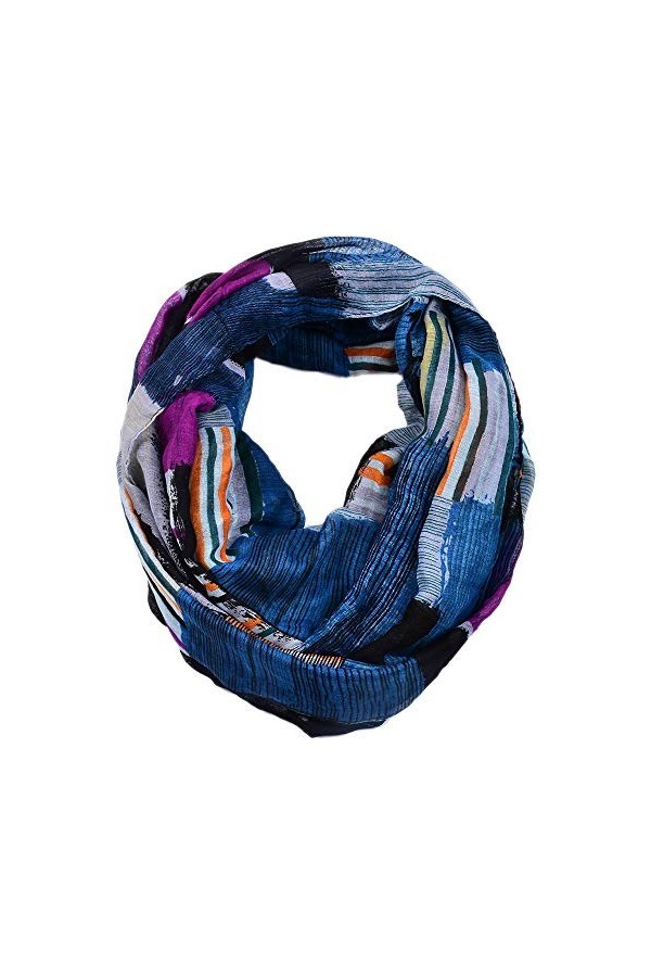 Sawekin Écharpe tube pour femme - Idée cadeau pour les femmes, Note de musique Z - Bleue, taille unique