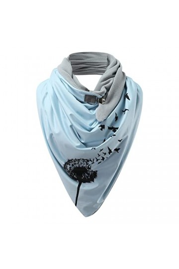 Hasagimol Écharpe Femme Hiver Avec Bouton Vintage Foulards ÉLéGant Couleur Unie ÉCharpe Chaud Coton RéTro Automne Hiver Doux 