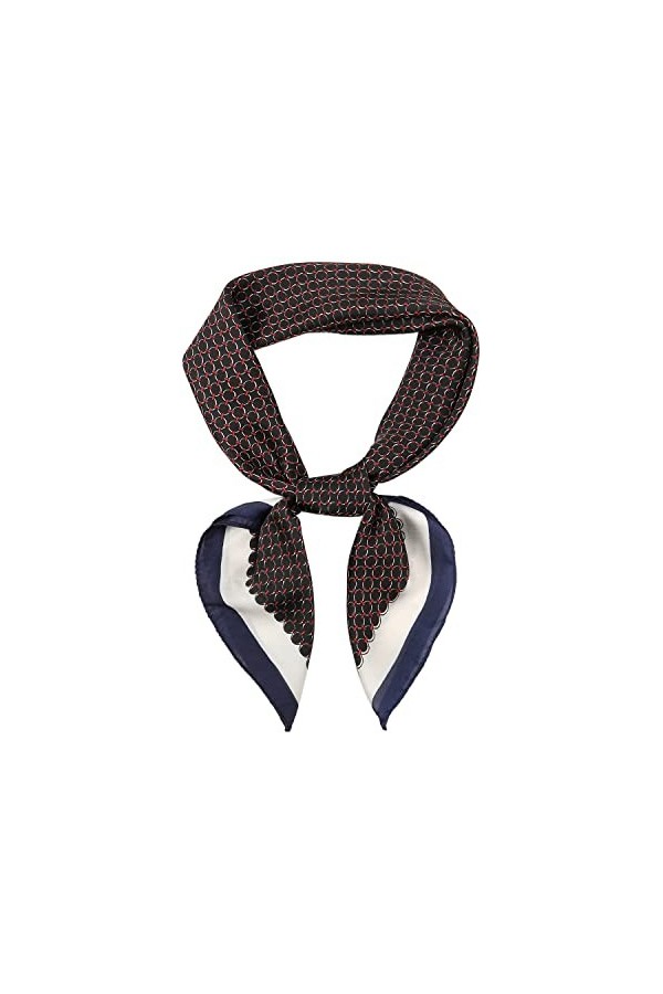 RIIQIICHY Foulard Femme Écharpe Etole Carré Bandana Multi-motifs70x70cm