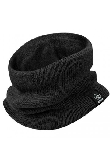 Yuson Girl Hiver Col Écharpe Femme et Homme Tour de Cou Chaud Tricot Foulard avec Doublé Polaire Cache-Col Epaisse Écharpe Tu