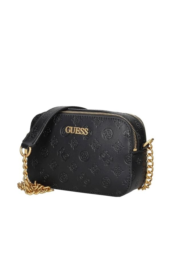 GUESS Geva Sac à bandoulière 20 cm Noir Taille Unique