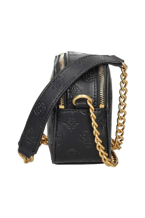 GUESS Geva Sac à bandoulière 20 cm Noir Taille Unique