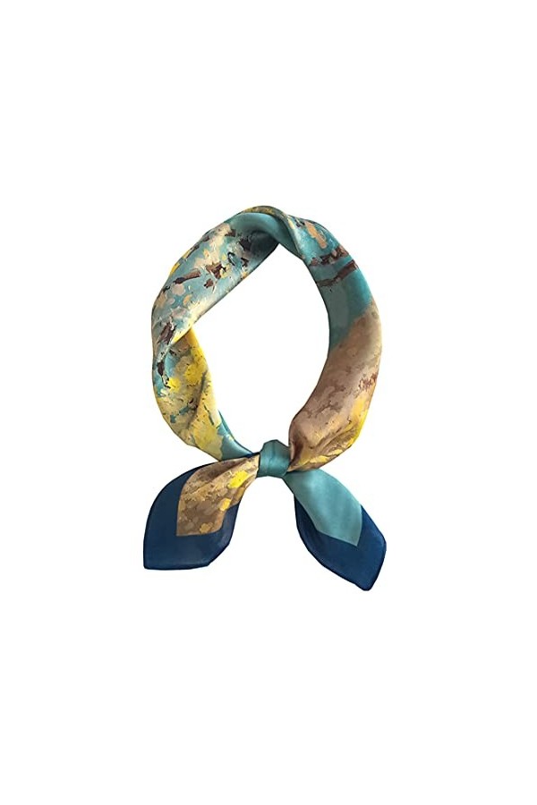 Ecroon XNQR Écharpe en soie rose, acrylique