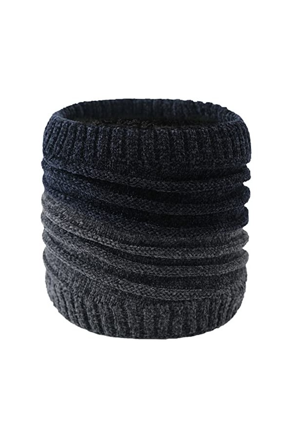 DURINM Hiver Tube Écharpe Femme Chaud Écharpe Cercle Cache-cou Enfant Tour de Cou Écharpe Pour Homme Unisex Hiver Écharpe Tri