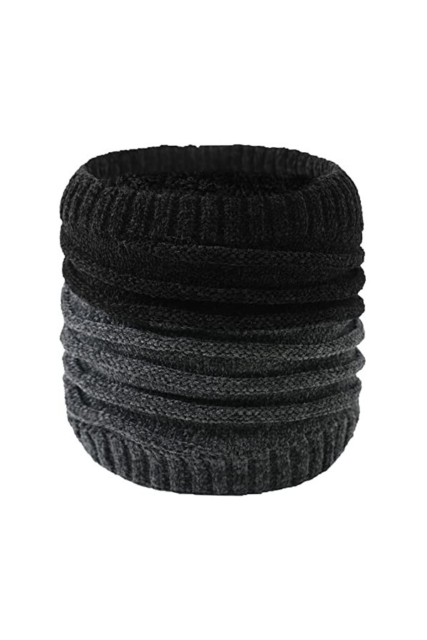 DURINM Hiver Tube Écharpe Femme Chaud Écharpe Cercle Cache-cou Enfant Tour de Cou Écharpe Pour Homme Unisex Hiver Écharpe Tri